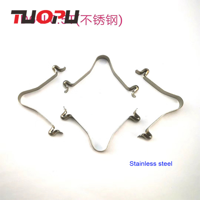 Factory supplier stainless steel tube lock pin push button spring clip Double botton hollow spring snap clips for pipe