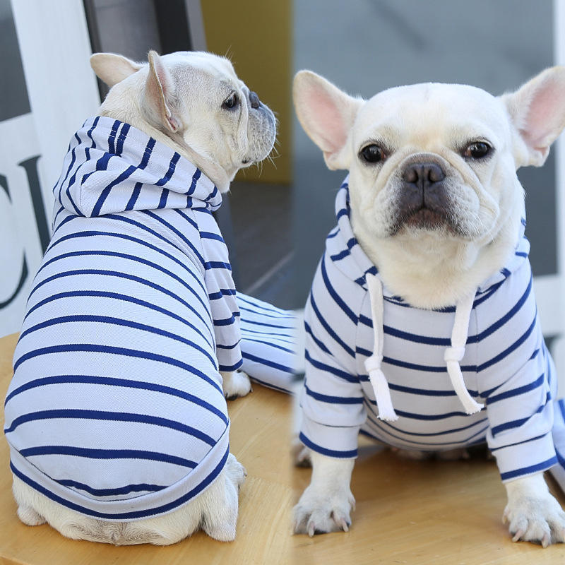 Wholesale Dog Clothes High Quality Comfortable Stripped Hoodie Sweater Dog and Human Matching Clothes