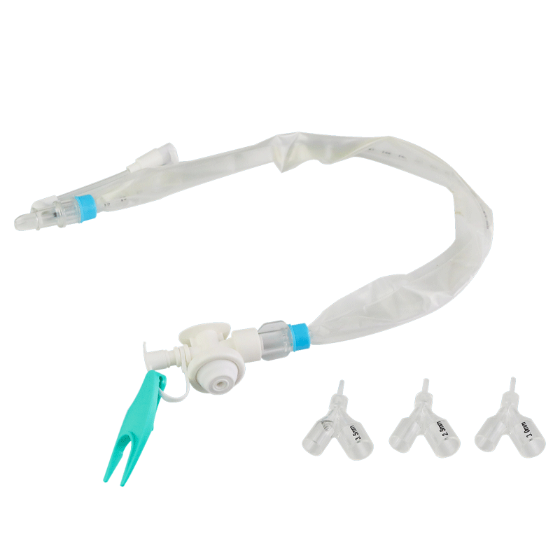 Eco-friendly medical disposable safe and sterile ICU anesthesia closed suction catheter