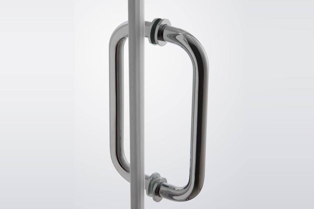 High Quality Stainless Steel Chrome Finished Glass Door Handle for Shower Room