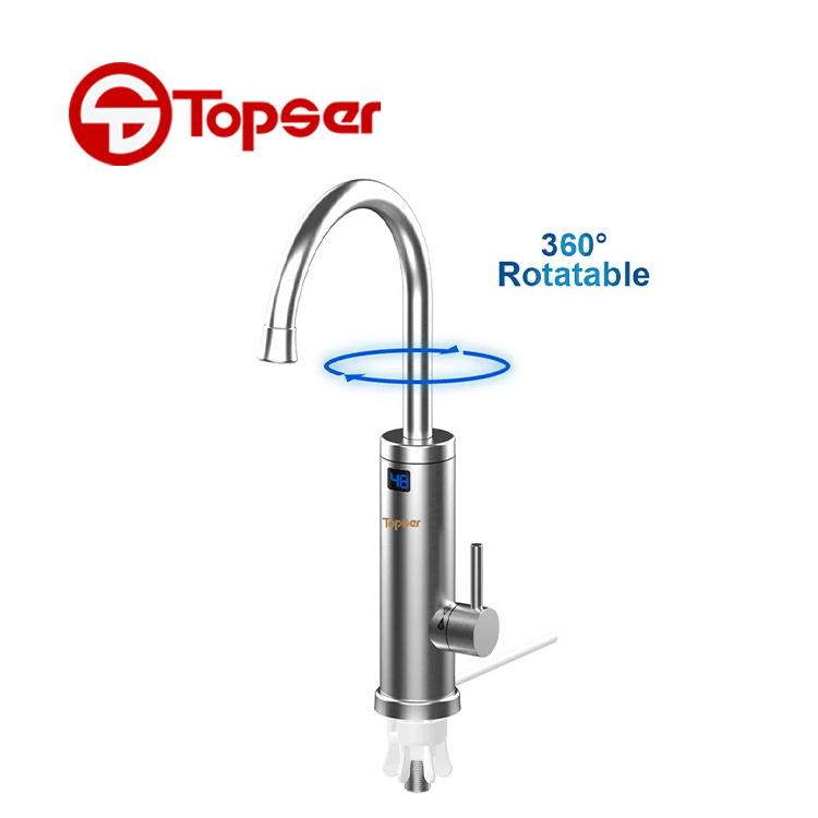 Kitchen Sink Tap 220V 3kW Electric Hot Water Tap,Electric Heater Instant Faucet for Kitchen,Bathroom,Washroom