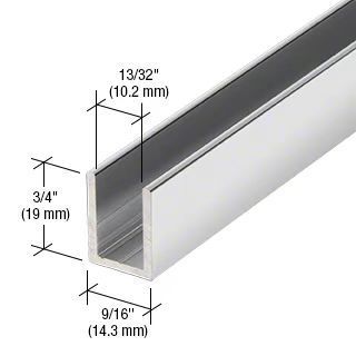 Matte Black  Aluminum Alloy U Channel , Shower Door U Channel