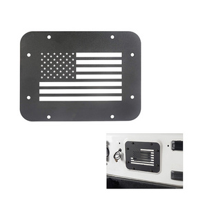 Top Selling Blank Tramp Stamp Tailgate Vent Plate Cover 2007-2018 for Jeep Wrangler Jk Tailgate Spare Tire Carrier