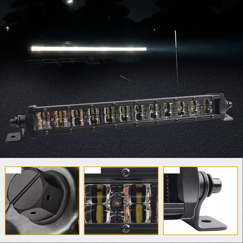 2 year warranty lux @ 500m high power dual row barra led 12'' 22'' 32'' 42'' 52'' 4x4 truck offroad car driving led light bar