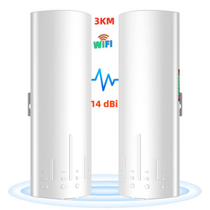 5.8G 14dBi 24V PoE Power 3KM Extender mobile signal booster network free to air wifi receiver Wifi Outdoor CPE Wireless Bridge