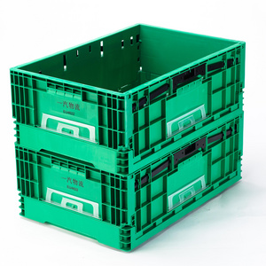 EU plastic crate plastic moving crate collapsible car tool and parts storage box warehouse plastic EU crate