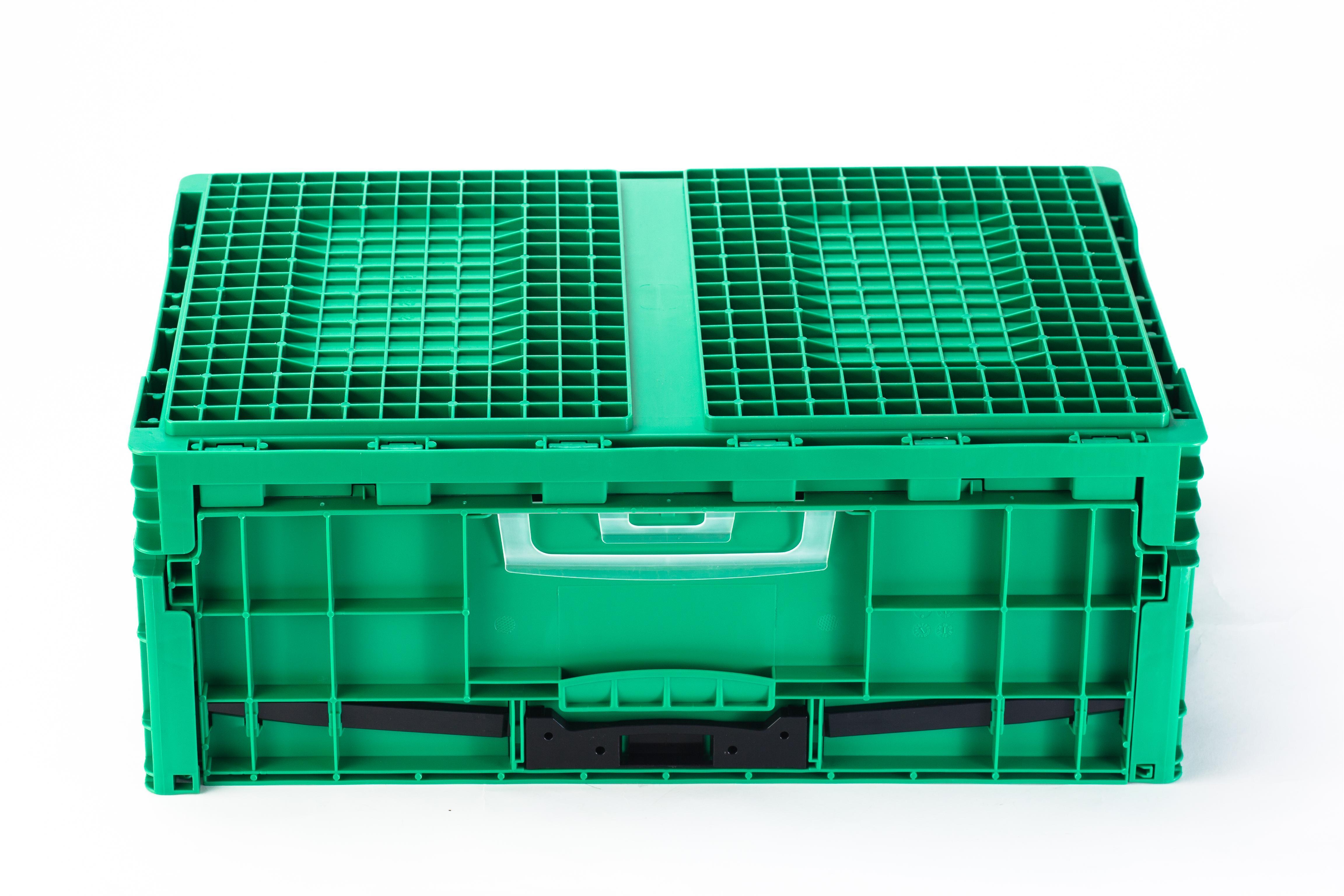 EU plastic crate plastic moving crate collapsible car tool and parts storage box warehouse plastic EU crate