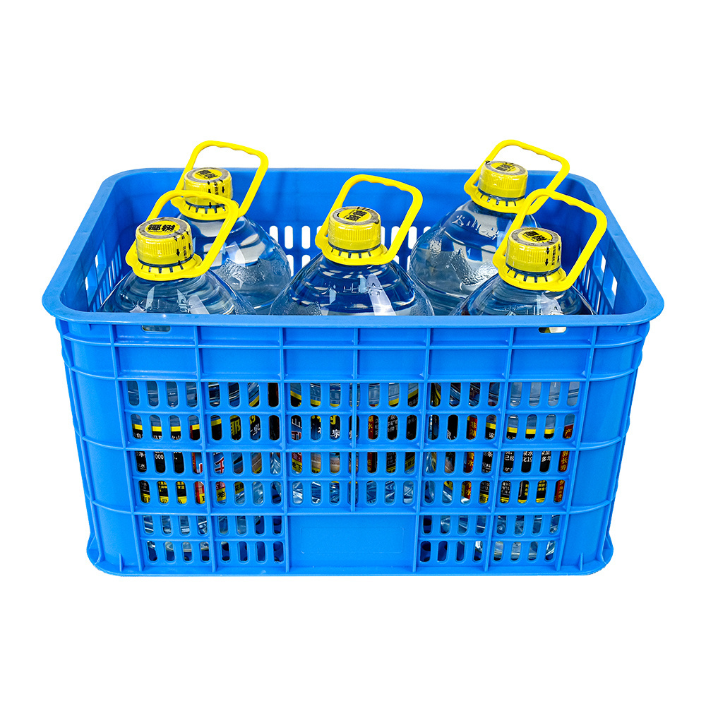 folding plastic storage crates car trunk organizer 750ml wine bottle plastic stacking bottle crate