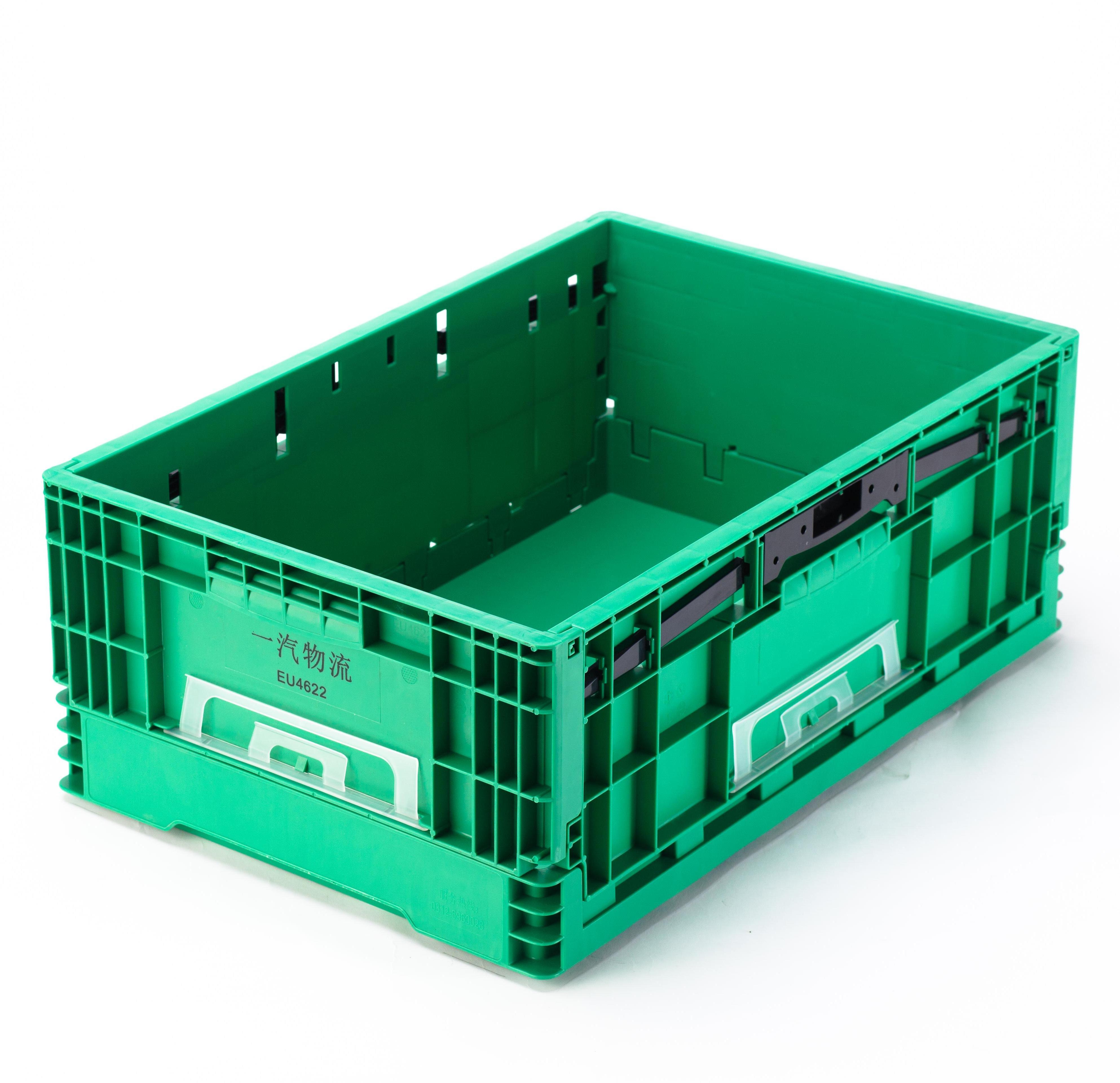 EU plastic crate plastic moving crate collapsible car tool and parts storage box warehouse plastic EU crate