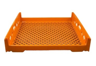 Food Grade Plastic Bread Crate Trays Stackable Storage Mesh Style PP Material for Cookie Storage