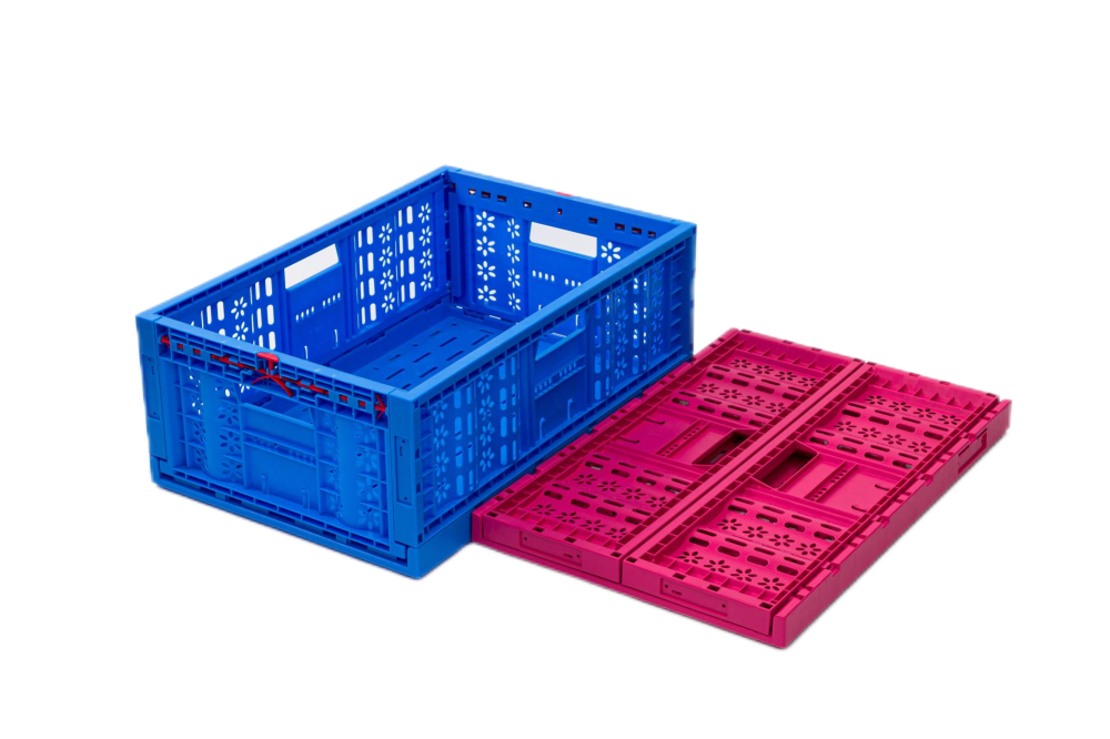 Agriculture Vegetables Fruit Seafood Storage Rectangular PP Plastic Tote Crate for Storage and Transportation