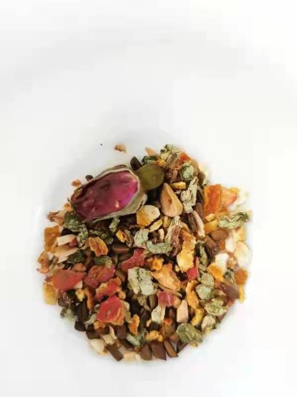 21DAY sliming tea Flower Tea Lemon Lotus leaves Rose mixed tea bag white skin