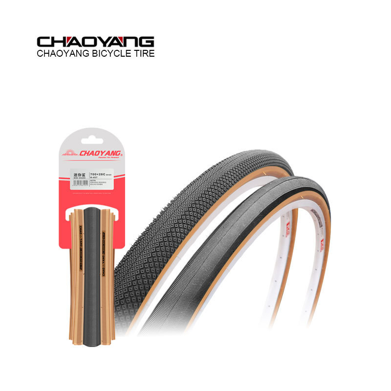 Chaoyang Tyres Arisun Mini Shark Retro Yellow Folding Road Bike Tires Gravel GP Tan Wall Bicycle Tires 700*25 28 32 35 40C