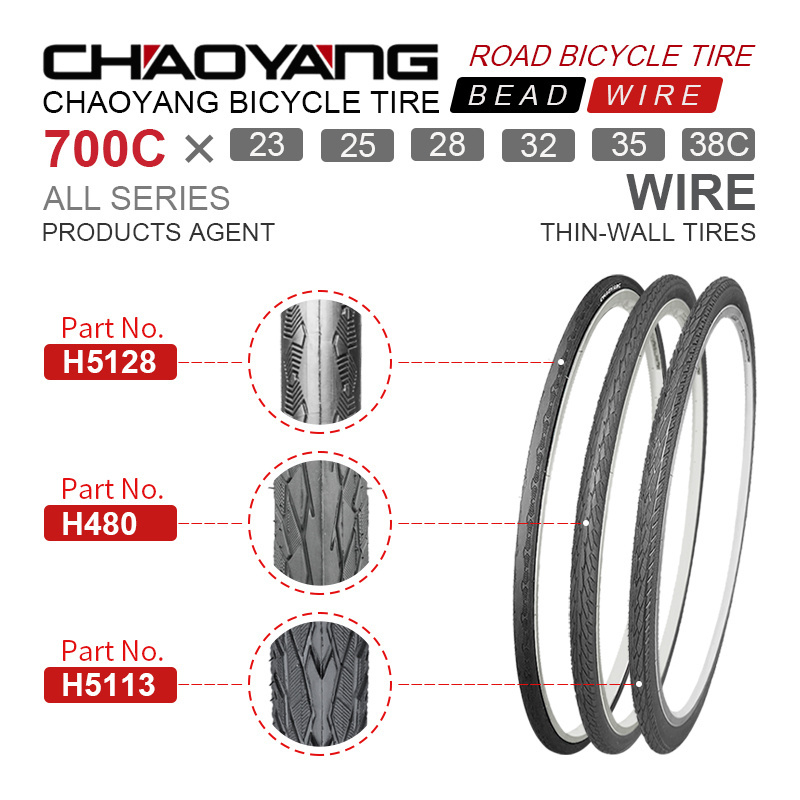 Chaoyang Tires H5128 Hippo Skin Anti-pinture 700c Road bike Bicycle Tires 700x23 25 28 32 38C