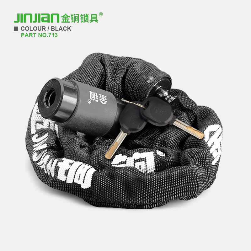 Bike Chain Lock Safety Security Anti Theft Motorcycle Door Key Lock Bicycle Lock with Key