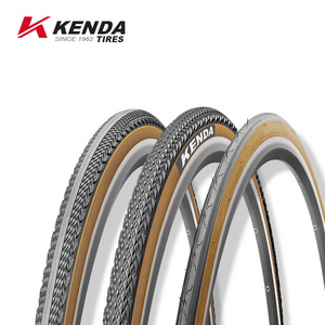 KENDA 700C Tire Gravel Road Bike Tyres Colored Cycle Outers Tan Wall 700*25 28 32 35 40C Bicycle Tubes Tires