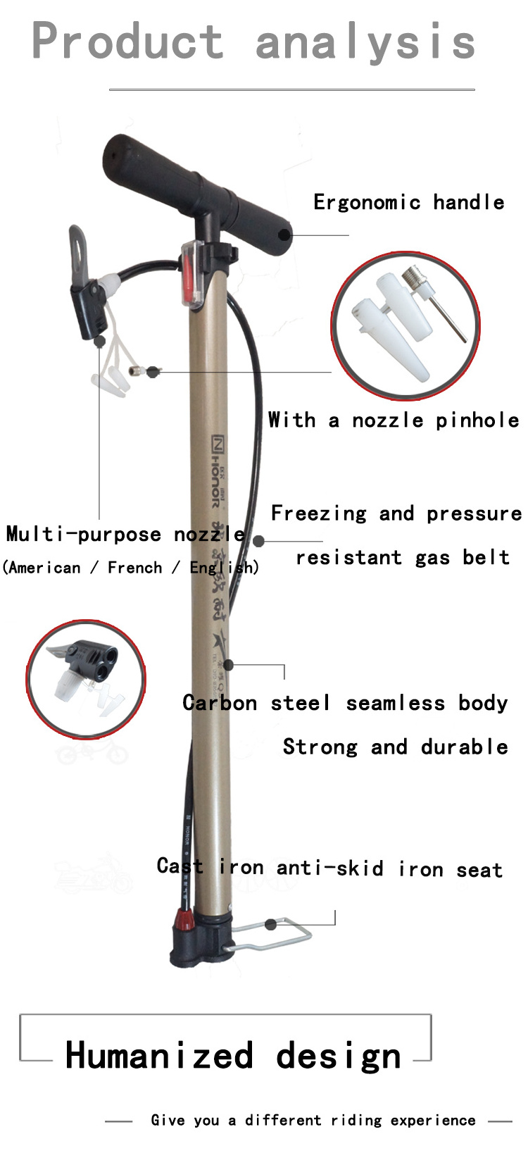 Bicycle air pump parts sale