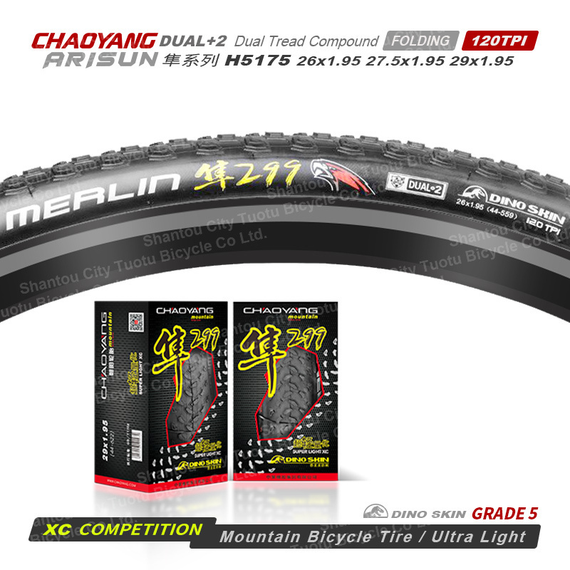 Chaoyang 120/180TPI Kevlar Anti-punture XC MTB Mountain Bike Tires Ultralight Folding Bicycle Tires 26 27.5 29x1.95