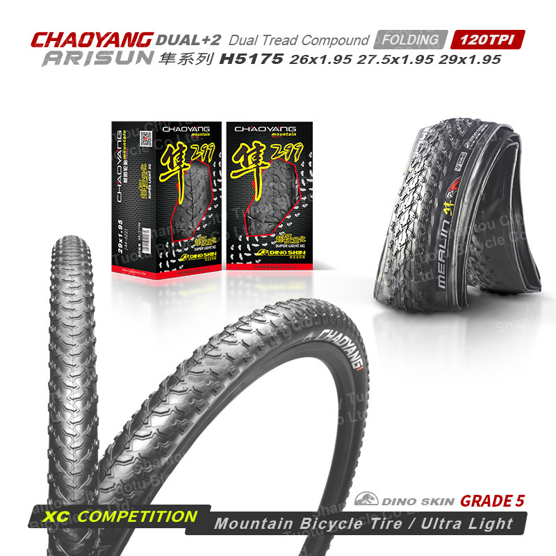 Chaoyang 120/180TPI Kevlar Anti-punture XC MTB Mountain Bike Tires Ultralight Folding Bicycle Tires 26 27.5 29x1.95