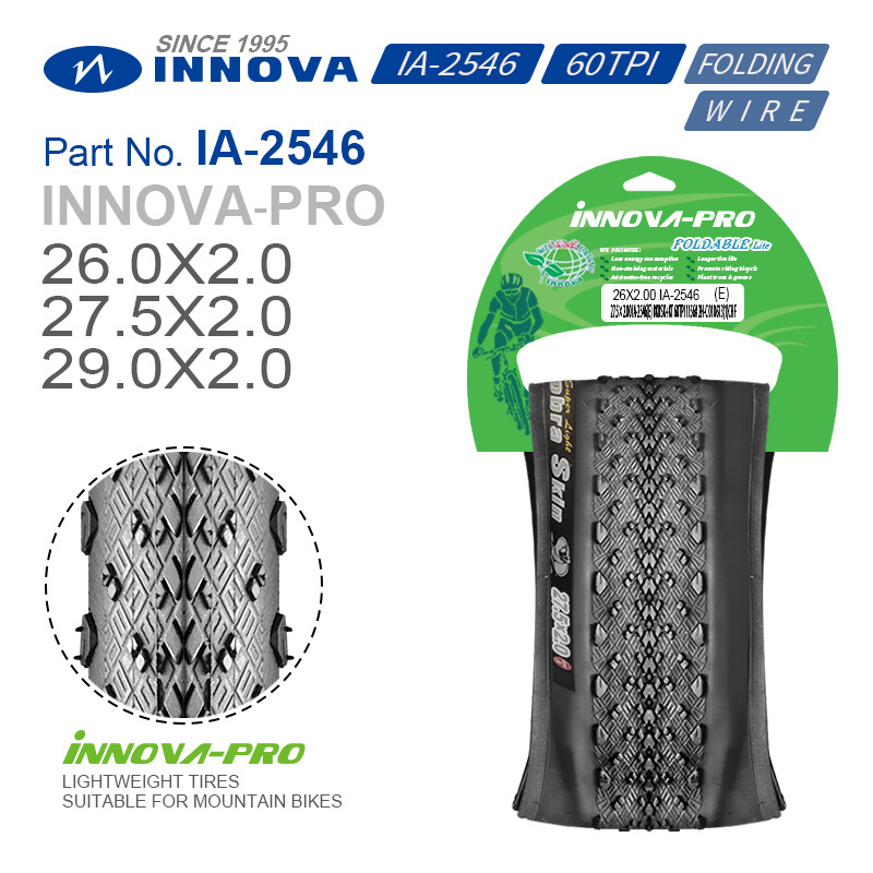 Bicycle Parts Accessory Tires Tyres Outer Tube Ultralight Stab-proof Durable Foldable Innova Mountain Bike Tires 26 27.5 29*2.0