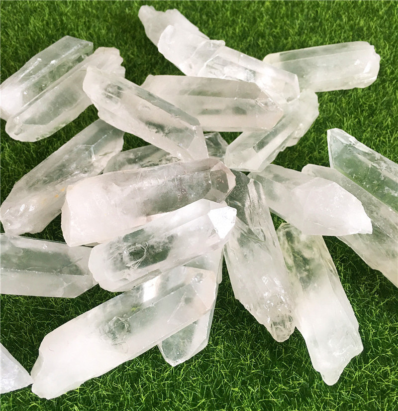 wholesale raw rough natural healing quartz crystal white clear quartz crystal stone terminated wand point tower