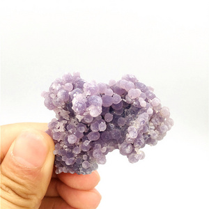 Wholesale Crystal Specimen Gemstone Raw Stone Purple Grape Agate Cluster Rough Crystal Stone For Healing