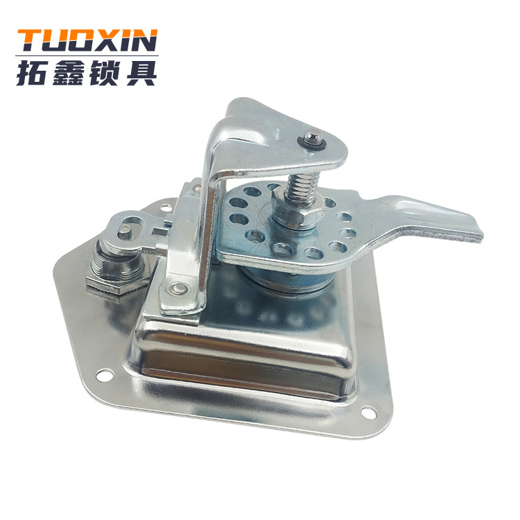 MS858  Mirror-polished Car Truck Trailer Camp 304 Stainless Steel T Shape Handle Panel Lock Latch With Padlock Device