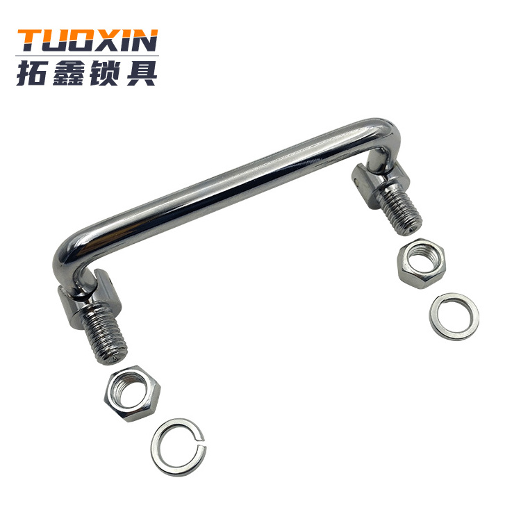 Tuoxin LS 506 heavy duty folding  toolbox stainless steel cabinet pull handles for equipment cabinet