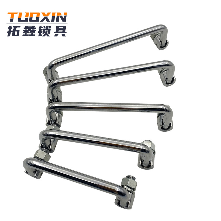 Tuoxin LS 506 heavy duty folding  toolbox stainless steel cabinet pull handles for equipment cabinet