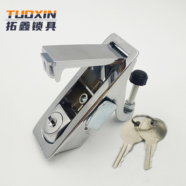 High Quality Tuoxin MS606 Plane push button lock cabinet compression latch