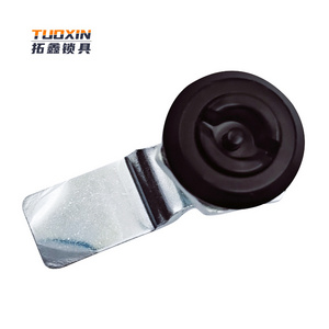 Tuoxin MS705 zinc alloy black coated quarter turn cylinder  electronic panel cam lock for cabinet