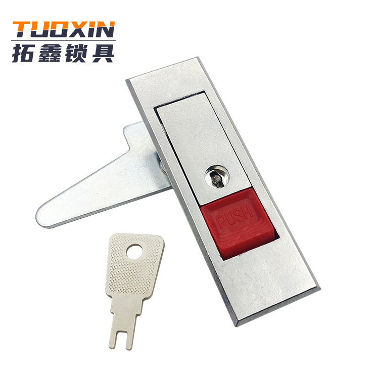 Hot sale factory outlet MS603 push button panel electronic cabinet door lock for distribution box