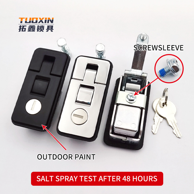 Tuoxin Ms6018 Truck Electrical Panel Trigger Latch RV Trailer Tool Box Push Button Door Lock Compression Lever Latch Lock