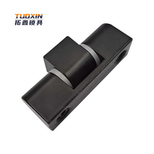 Tuoxin CL65 black color zinc alloy industrial hinges for electrical cabinet door