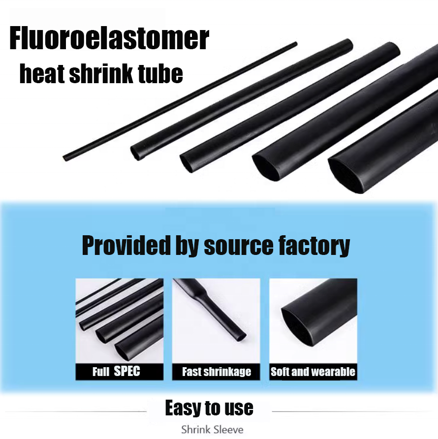 ID19.1 mm Oil and corrosion resistant for automotive hydraulic system wire harness protection FKM heat shrink tube