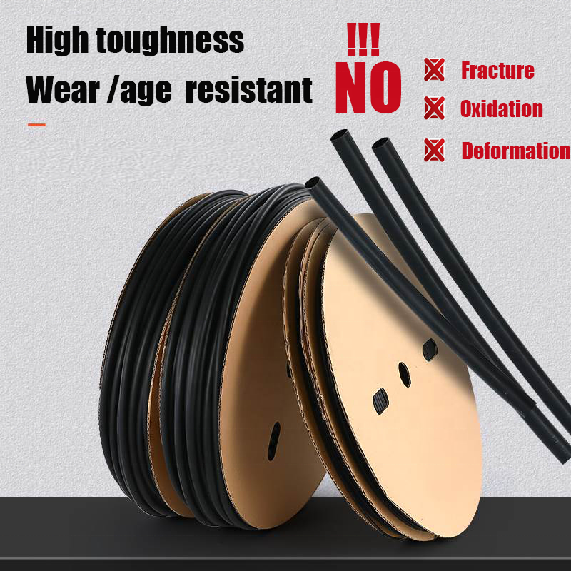 ID6.4 9.5 12.7mm High heat resistant for automotive hydraulic system wire harness protection FKM heat shrink tube