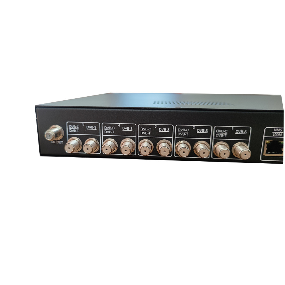 CATV Digital Modulator 5 FTA DVB-S2 DVB-C DVB-T ISDBT Tuner to RF Transmission Modulator DVB-C Modulator