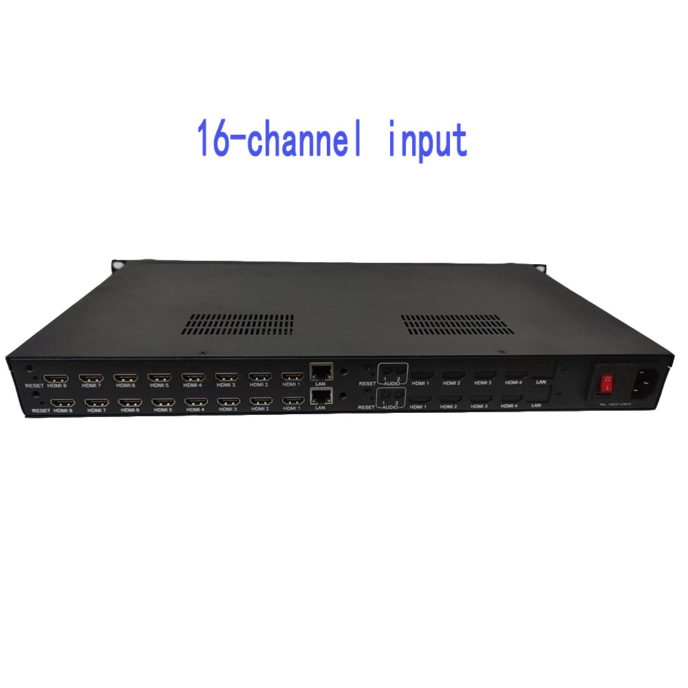 4 8 12 16 24 Channel HDMI IPTV 4K Webcast Push Streaming hls udp rtmp ndi protocol H264 H265 Video Encoder