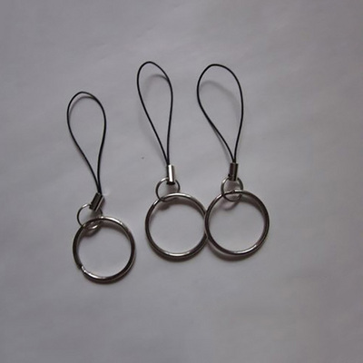 Keyring Key Chain Split Ring Loop Holder Clasp Connector 25mm Steel Silver Short Loop DIY Craft Key rings