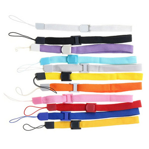 Factory Direct Sale Cheap Multi Color Keychain Holder Lanyard Safety Cord Lanyard Polyester Grip Straps For Phone Key Id