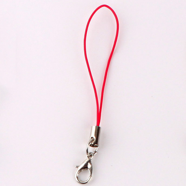 Black Polyester Ring Lanyard Lanyard Lariat Strap Cords Clasp Rope Keychains Hooks Charms Keyring Jewelry DIY Material