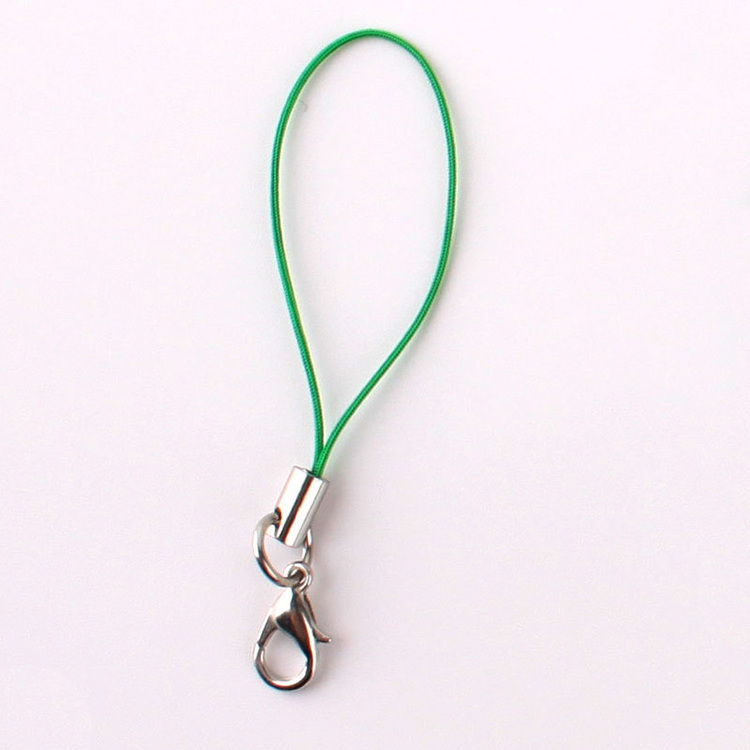 Black Polyester Ring Lanyard Lanyard Lariat Strap Cords Clasp Rope Keychains Hooks Charms Keyring Jewelry DIY Material