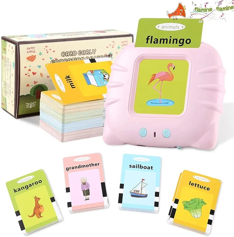 New Talking Flash Cards 224 Words Tod Toddler Toys Boys Girls Autism Sensory Toys for Autistic Children Learning Montessori Toys