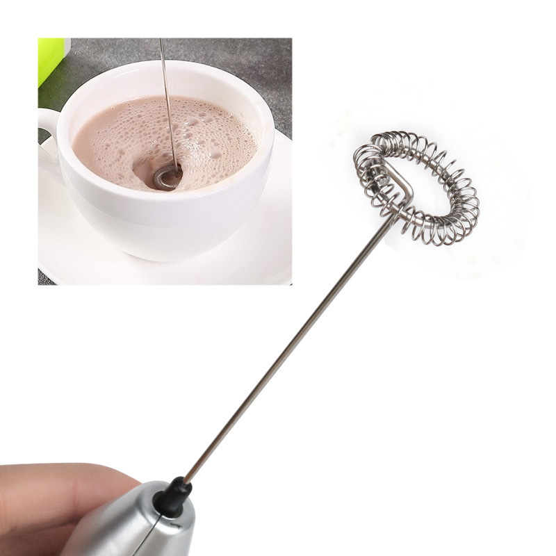 Foam Coffee Maker Latte Cappuccino Milk Foamer Battery Operated HandHeld Electric Whisk Coffee Frothing Wand Milk Frother