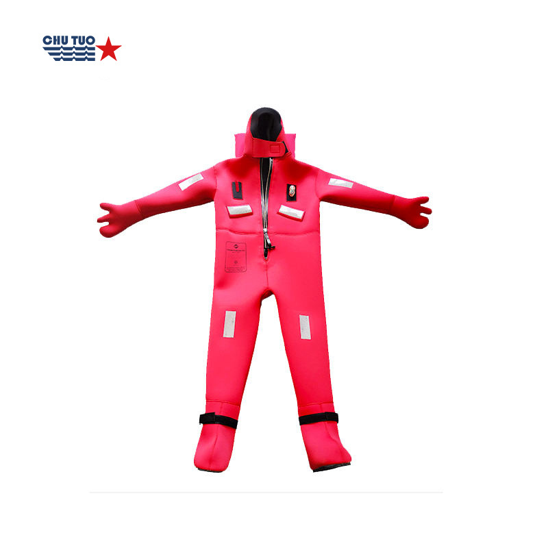 Offshore life  lifeboat working  suit marine self flotation suit adult immersion suit water