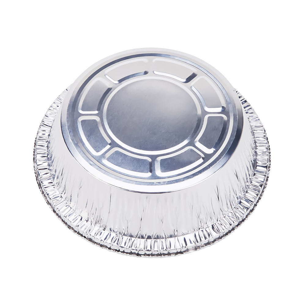 Wholesale Aluminum Foil Pie Pans Takeout Round Kitchen Plates  Disposable Baking Cup With Lid