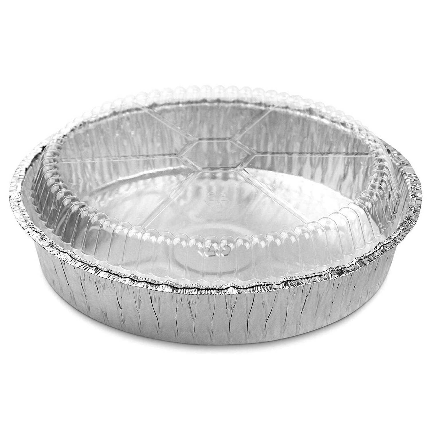 Disposable Aluminum Foil Packaging Round Plates Baking Foil Tray Take Out Container Pie Pan With Lid