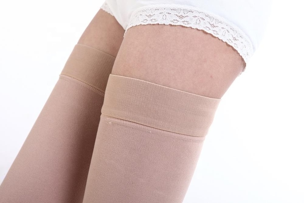 OEM Thigh High Gradient Sport Medical Compression sock  for Varicose veins approved 20-30 mmHg