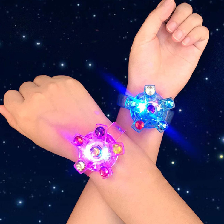 Led Flashing Bracelet Watch Fidget Toys Halloween Glow in the Dark Party Supplies Christmas Kids Gifts Light up Bracelet Toys