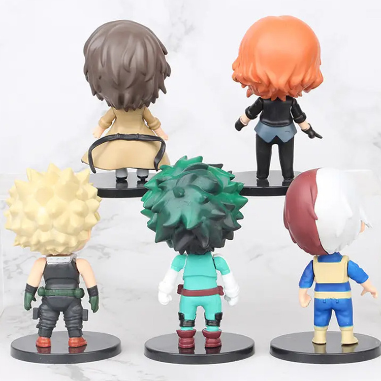 5 pcs/set 10cm My Hero Academia Action Figure Boku No Hero Academia Mochila Boku Todoroki Shoto deku Anime PVC Mini Figure Toy